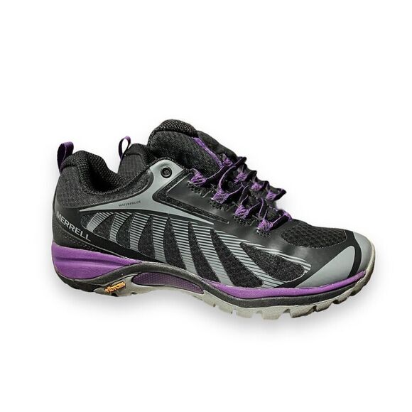 Merrell Siren Edge 3 WMNS 8 Purple Waterproof Trail Running Shoes Vibram J034450 - Picture 1 of 9